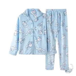 2 piece long sleeve long sleeve cute women Pajama S 481233