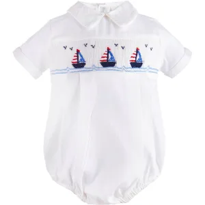20029-White Freedom Boats Baby Boy Bubble Romper