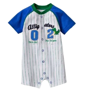 Baby Romper Alligators 02 Baseball League Romper