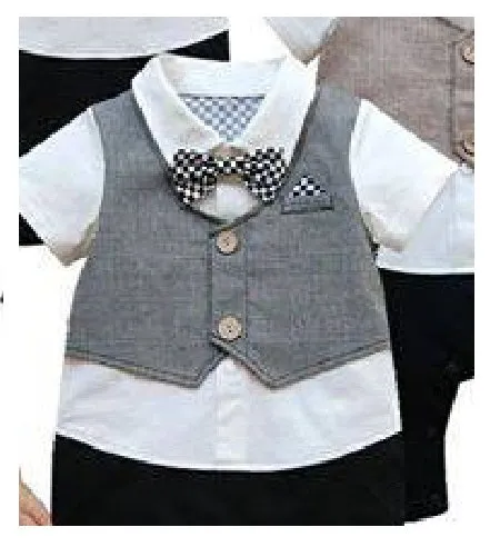 Baby Romper Baby Tuxedo Formal Vest Romper