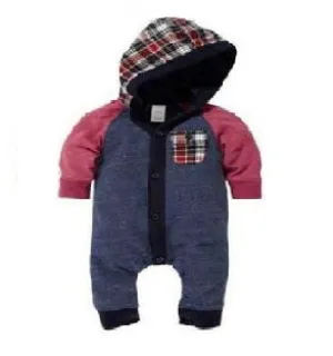 Baby Romper Next 9 Hoody Long Sleeve Romper