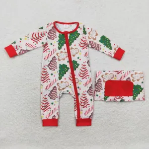 Bamboo LR1150 Christmas tree cake boy romper 202407 sibling RTS