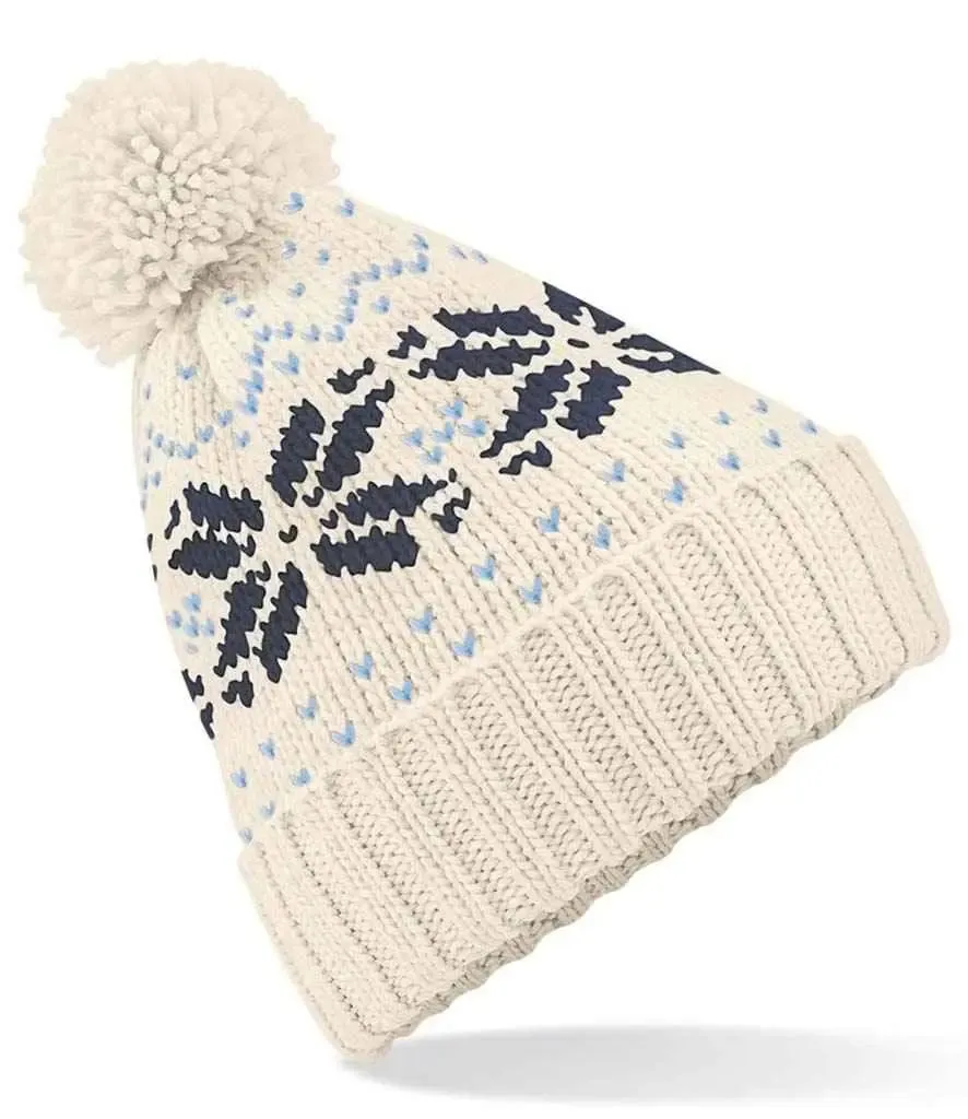 Beechfield Fair Isle Snowstar® Beanie | Multicolor | One Size