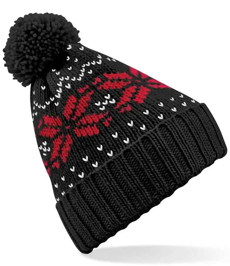 Beechfield Fair Isle Snowstar® Beanie | Multicolor | One Size