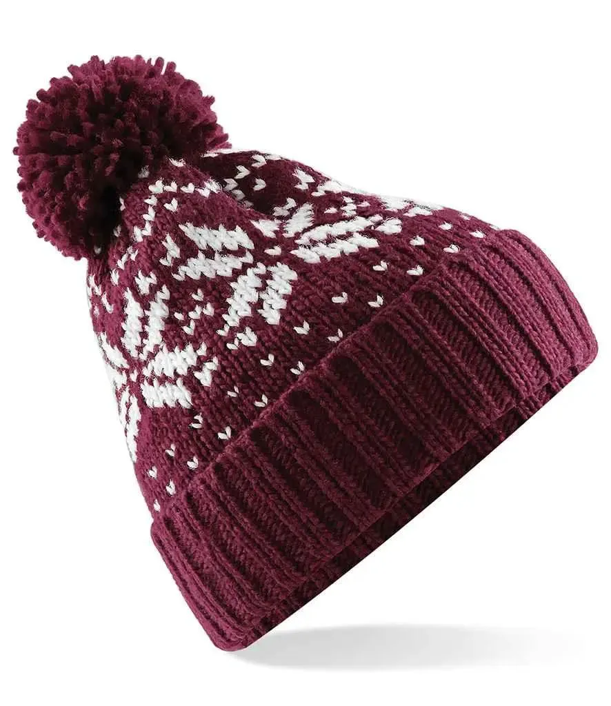 Beechfield Fair Isle Snowstar® Beanie | Multicolor | One Size