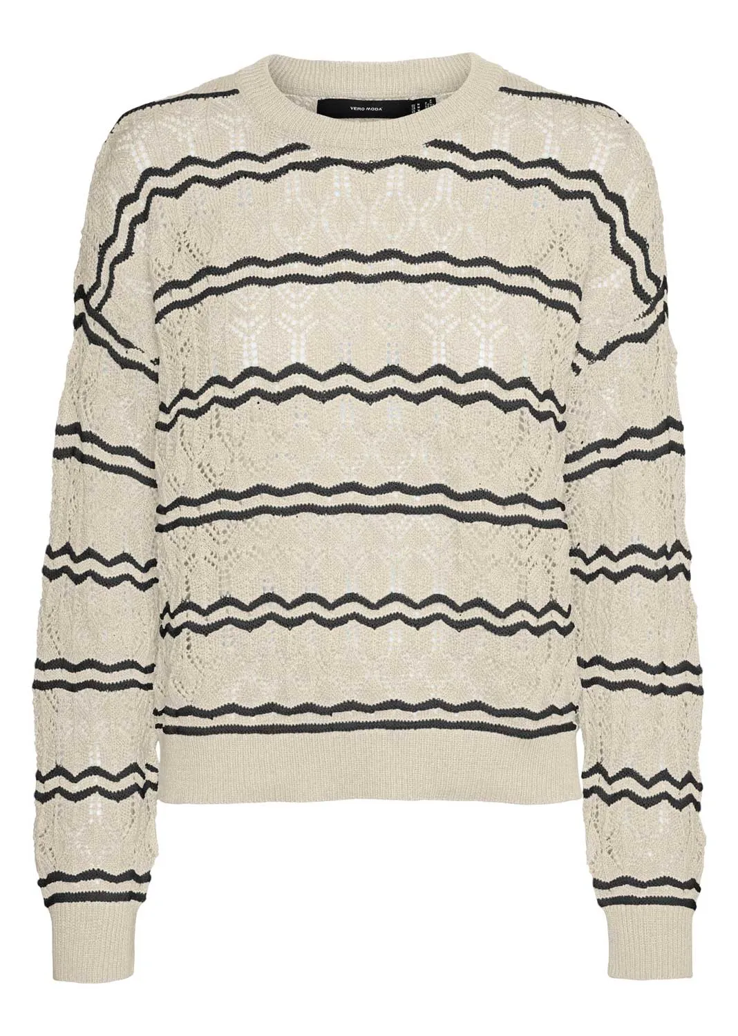 Bella Stripe Crochet Jumper