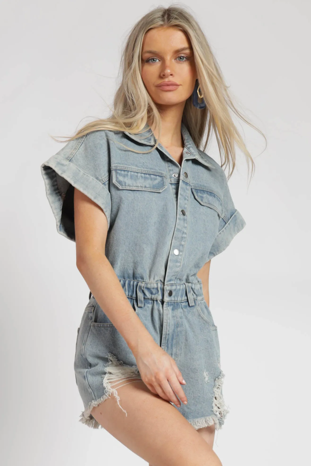 Cambelle Denim Romper