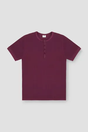 Crew Neck Basic T-Shirt For Men - Purple
