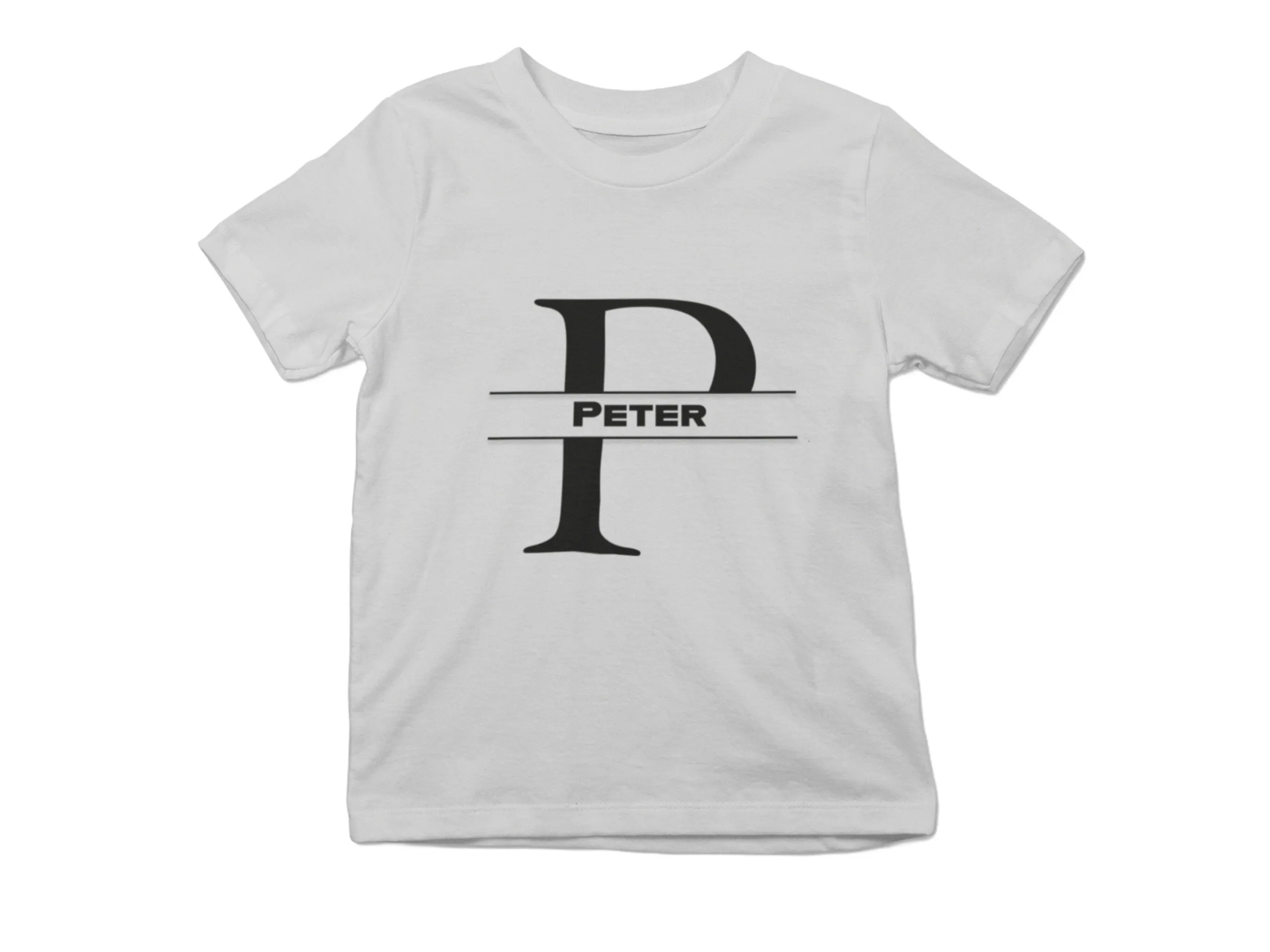 Custom Name Letter P Toddler Shirt Gift for Toddler Boys Birthday Gift