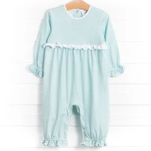Dear Mint Dots Romper, Green