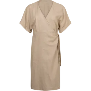 Esi Wrap Dress - Beige