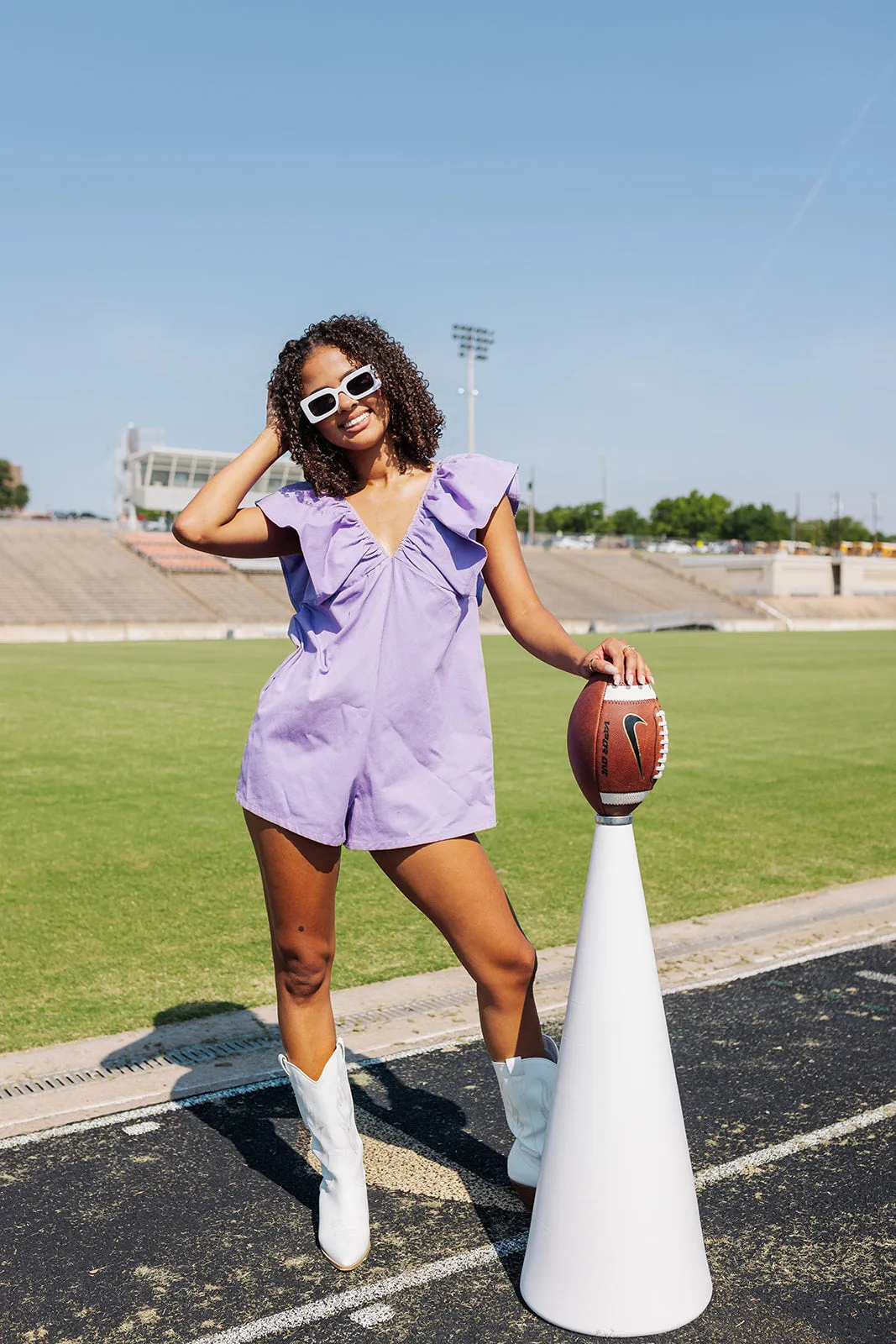 Fall For Me Romper - Purple