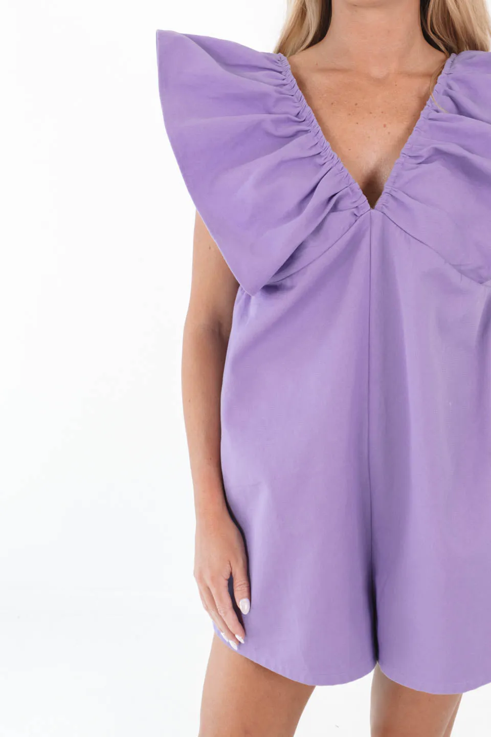 Fall For Me Romper - Purple