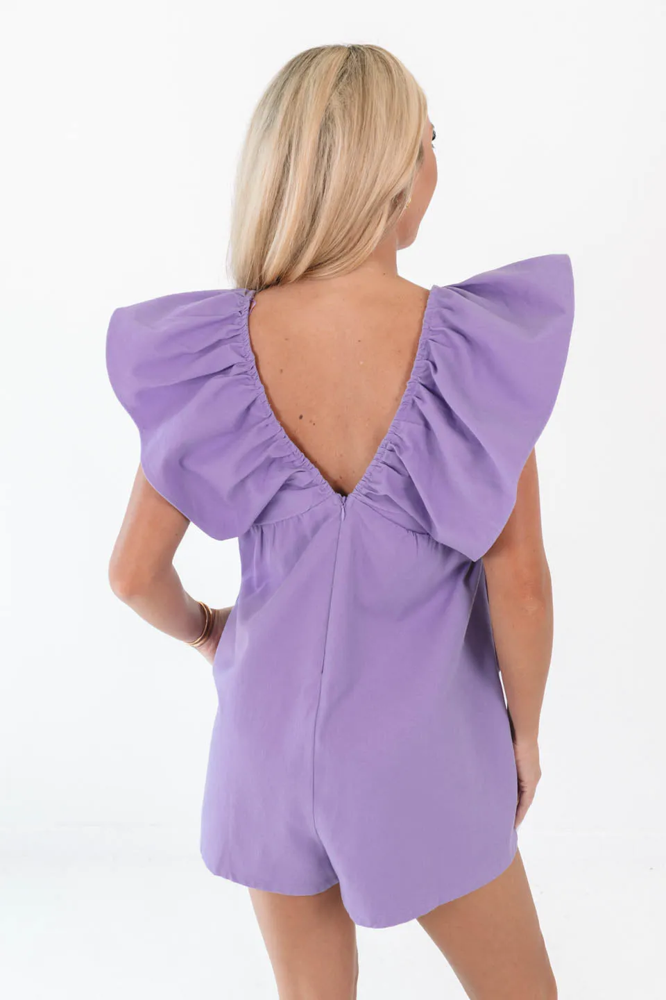Fall For Me Romper - Purple
