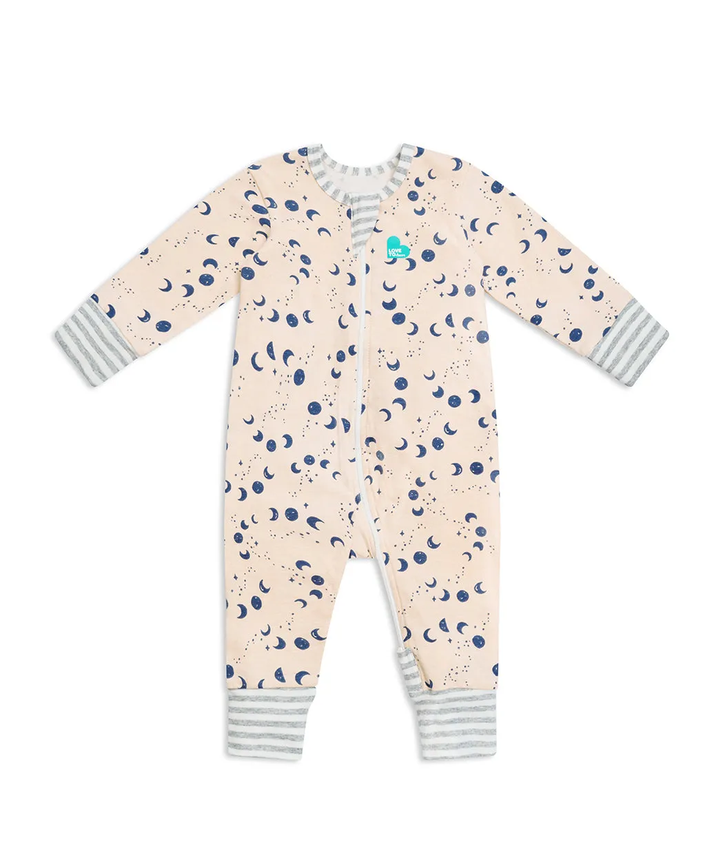 Footless Romper Cotton Ecru Moonscape