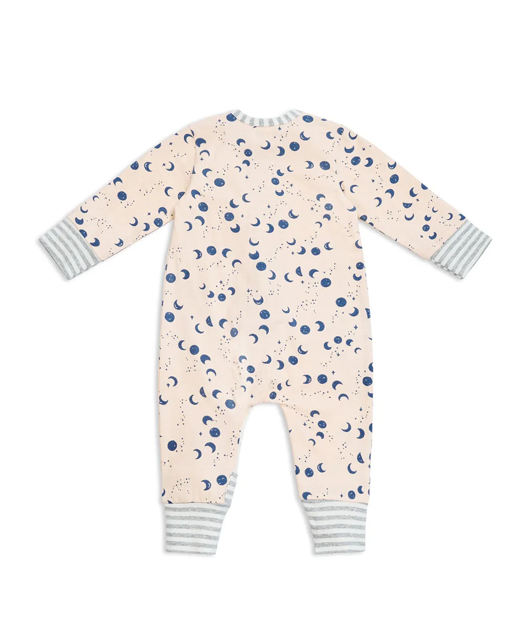 Footless Romper Cotton Ecru Moonscape