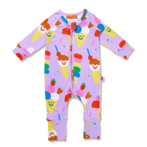 Halcyon Nights LS Romper - Sundae Funday