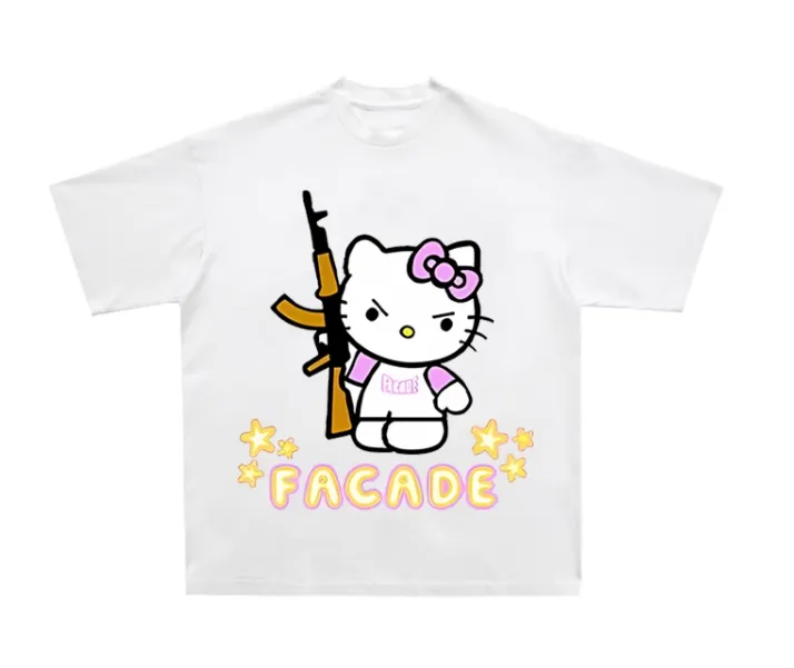 HEY KITTY PARODY GRAPHIC CARTOON HIP HIP T SHIRTS