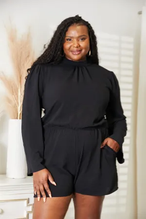 HOLLA OPEN BACK ROMPER W/POCKETS