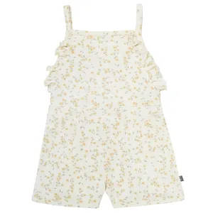 Infant & Toddler Girls Ivory Vines Ruffle Romper