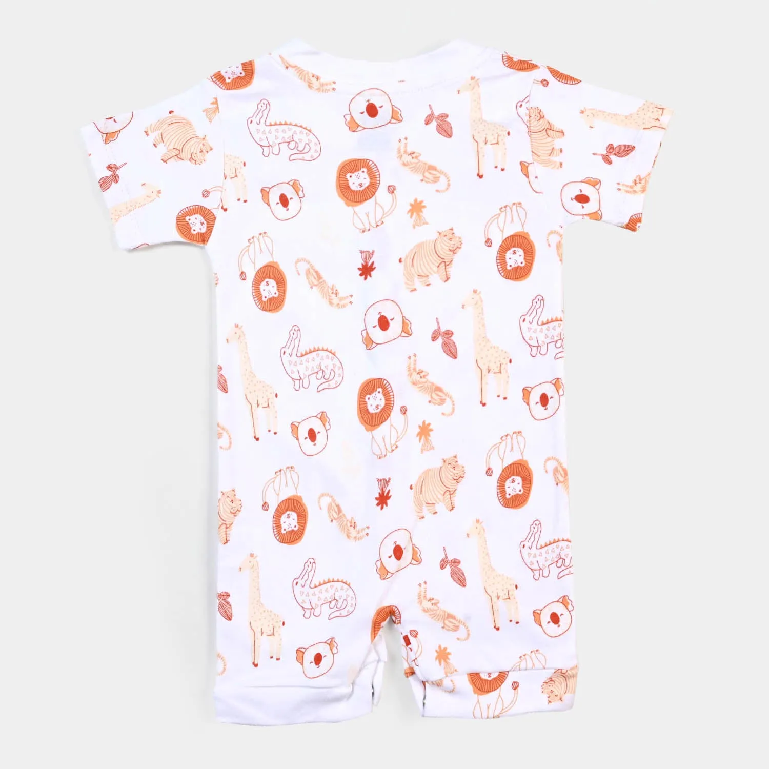 Infant Boys Cotton Romper Safari - B.White
