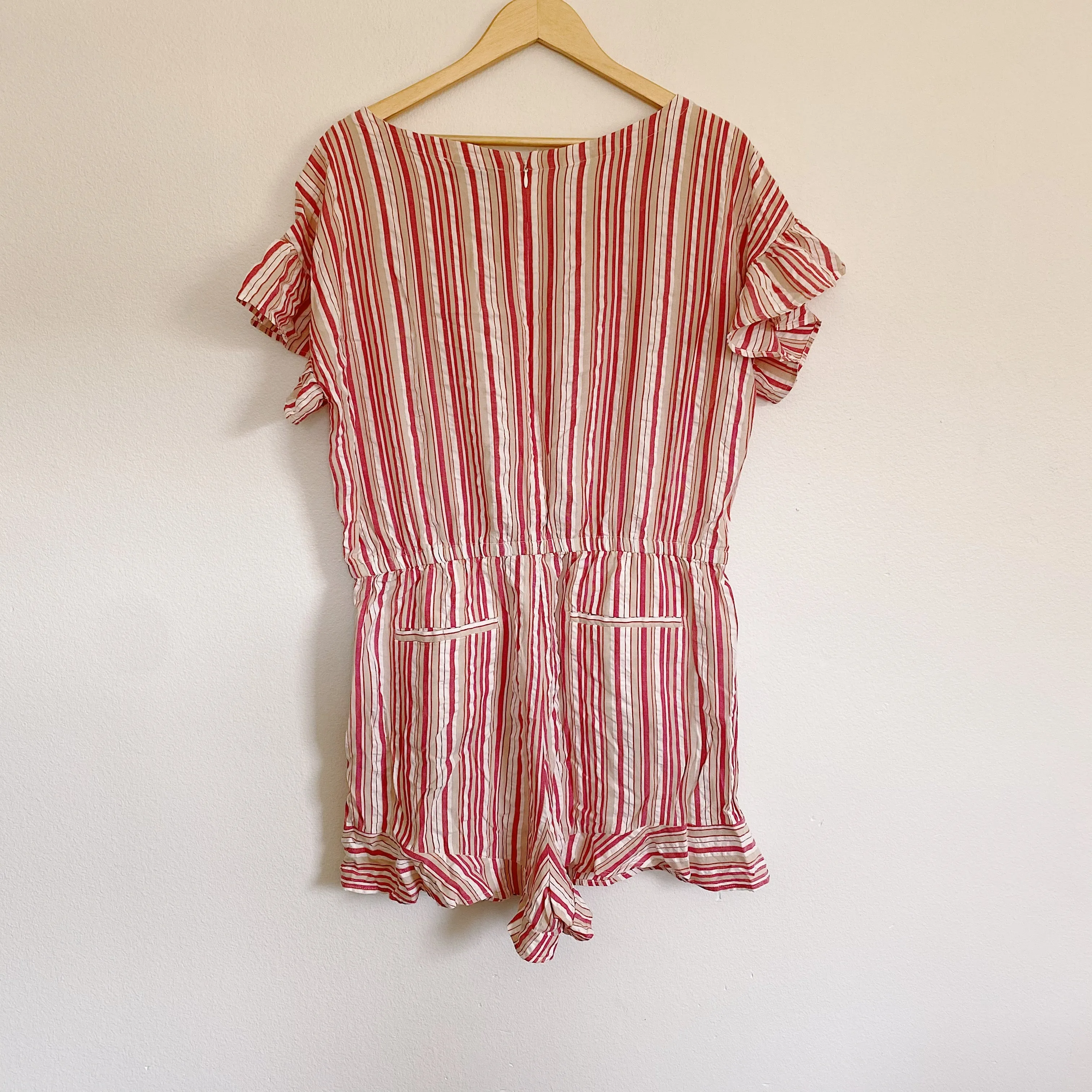 LOFT Stripe Romper size Large