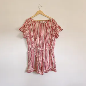 LOFT Stripe Romper size Large