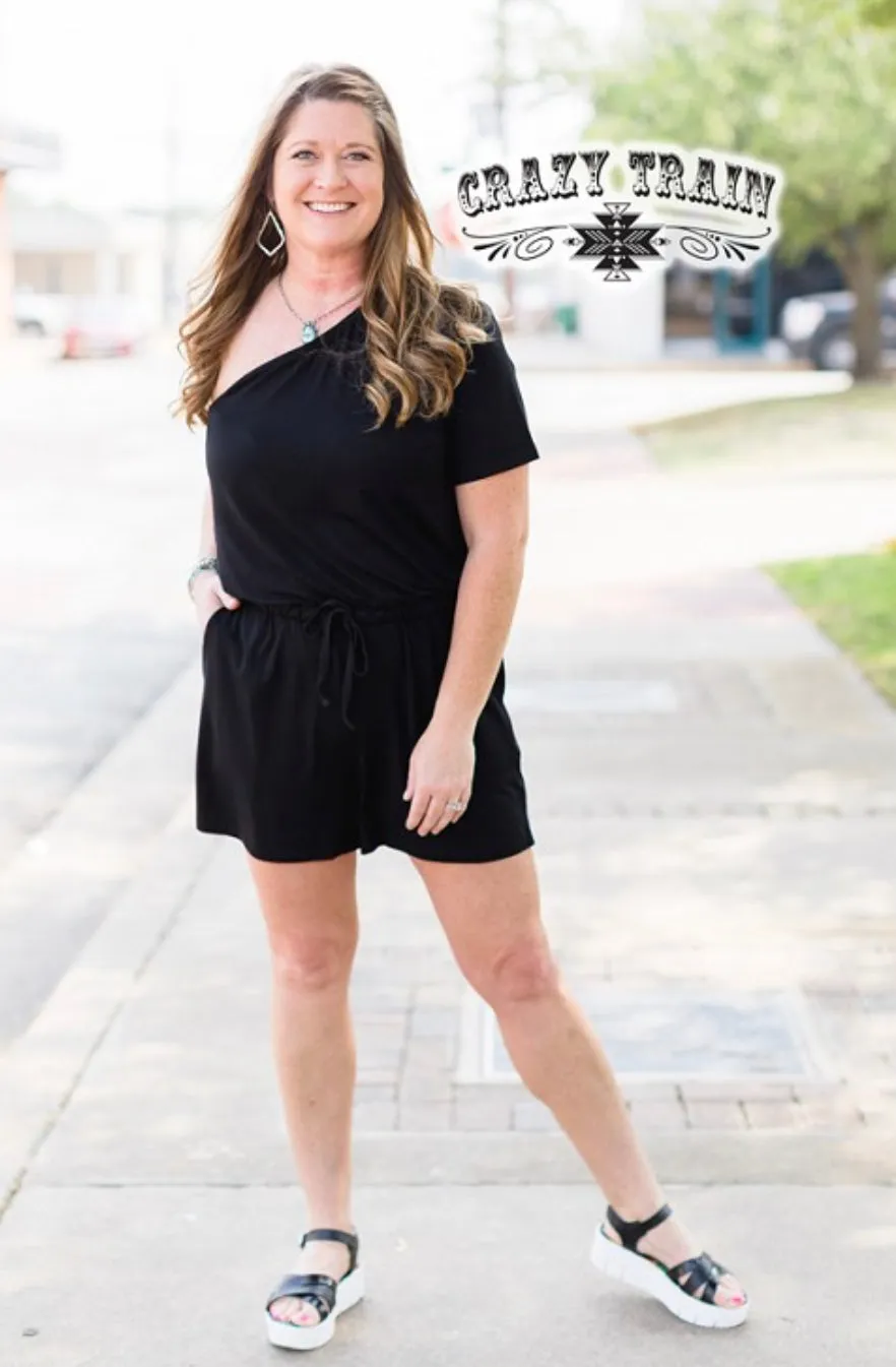 Love Story Black Romper