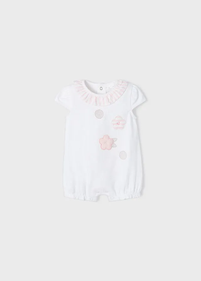 Mayoral 1605 032 - White Short Romper