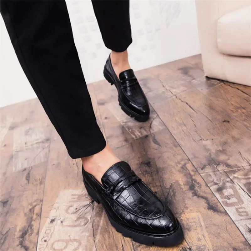 Men's Summer Casual Leather Dress Shoes