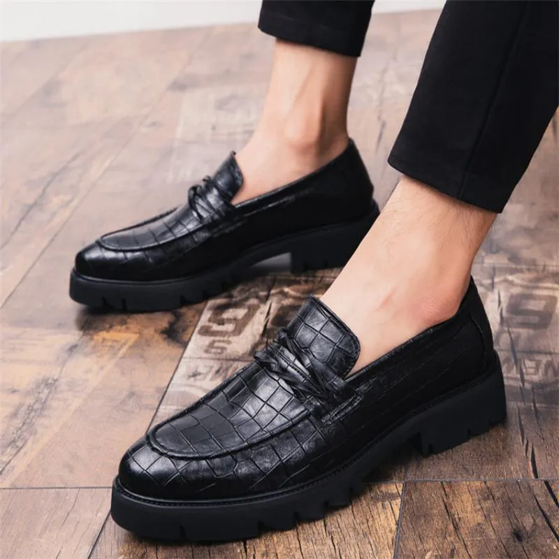 Men's Summer Casual Leather Dress Shoes