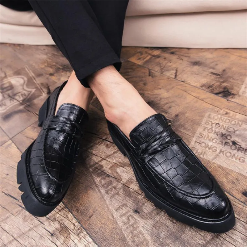 Men's Summer Casual Leather Dress Shoes