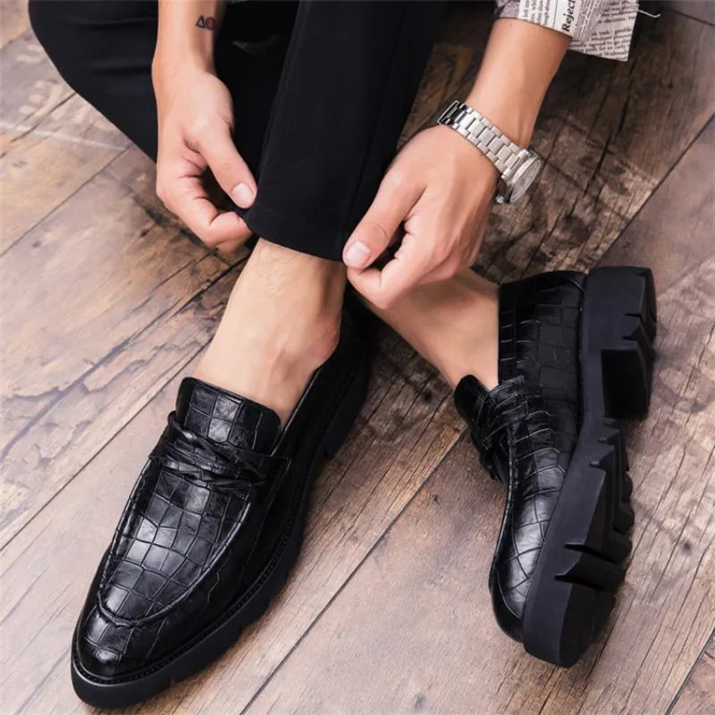 Men's Summer Casual Leather Dress Shoes