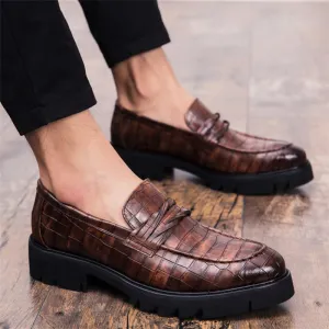 Men's Summer Casual Leather Dress Shoes