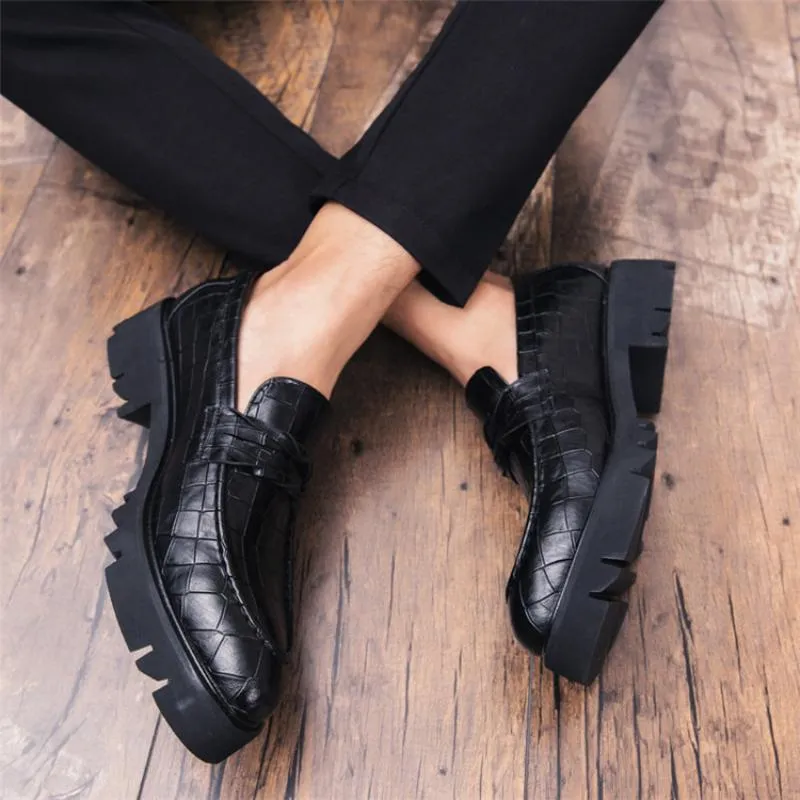 Men's Summer Casual Leather Dress Shoes