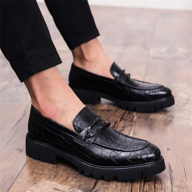 Men's Summer Casual Leather Dress Shoes