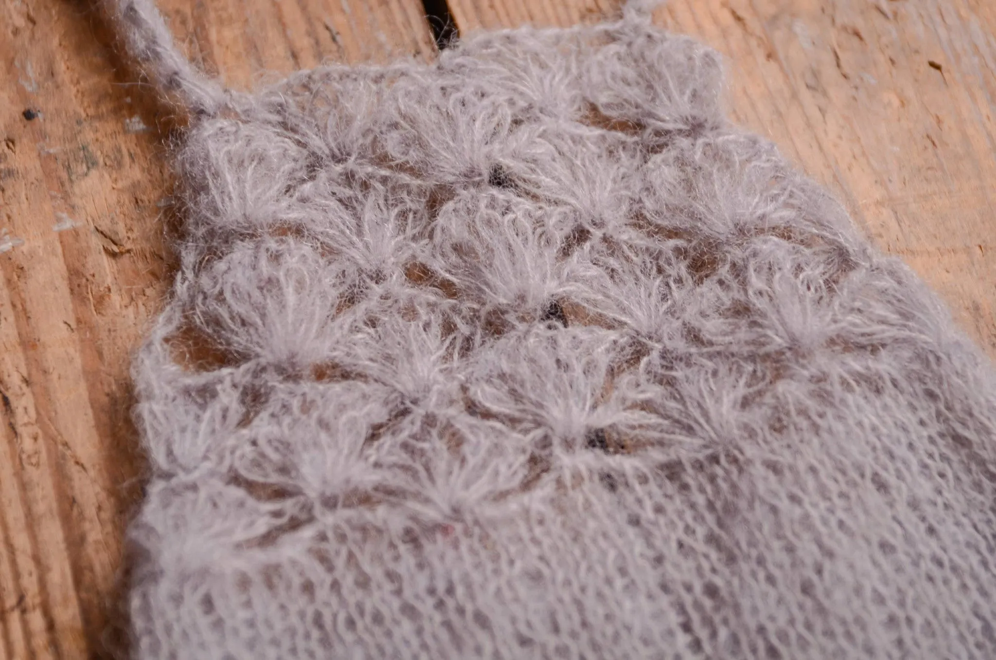 Mohair Romper - Silver