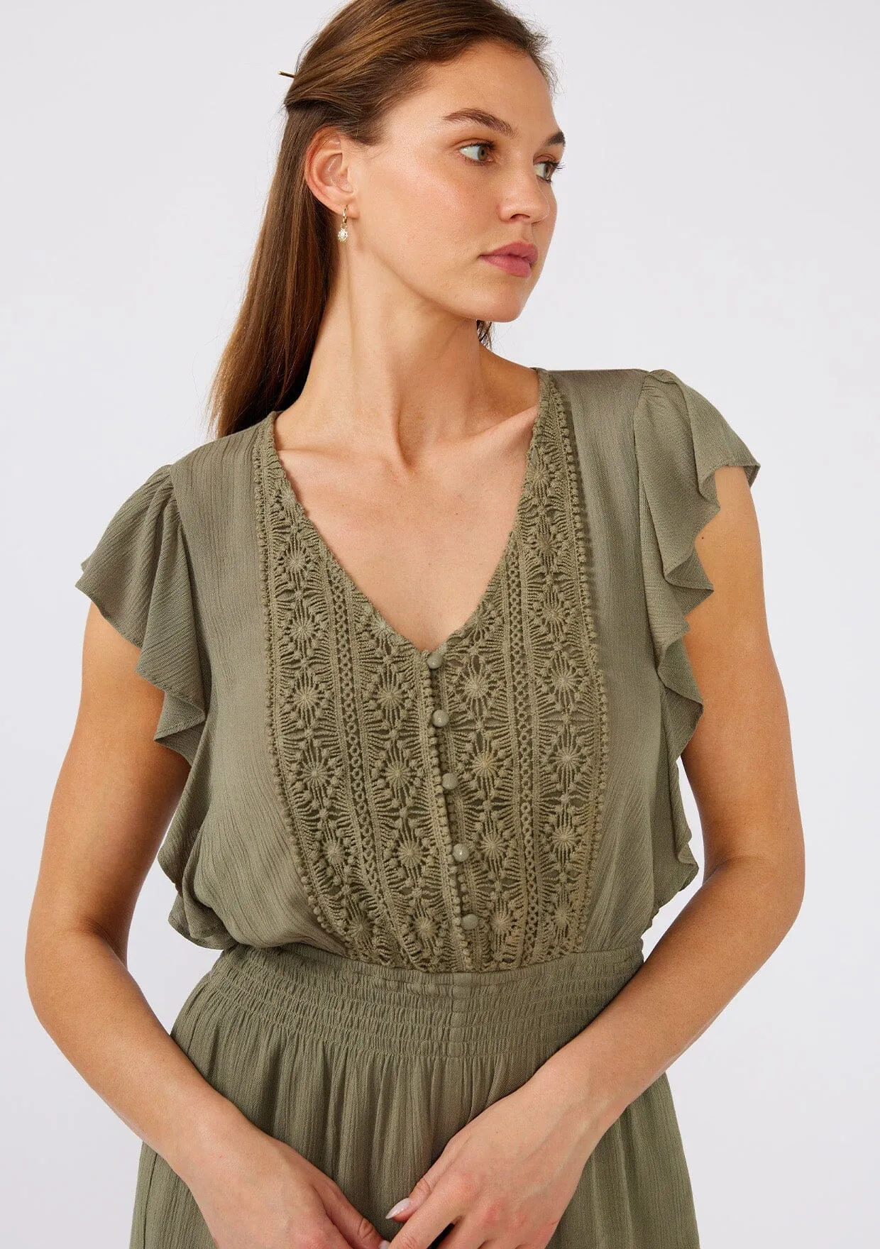 Moxie Crochet Short Romper