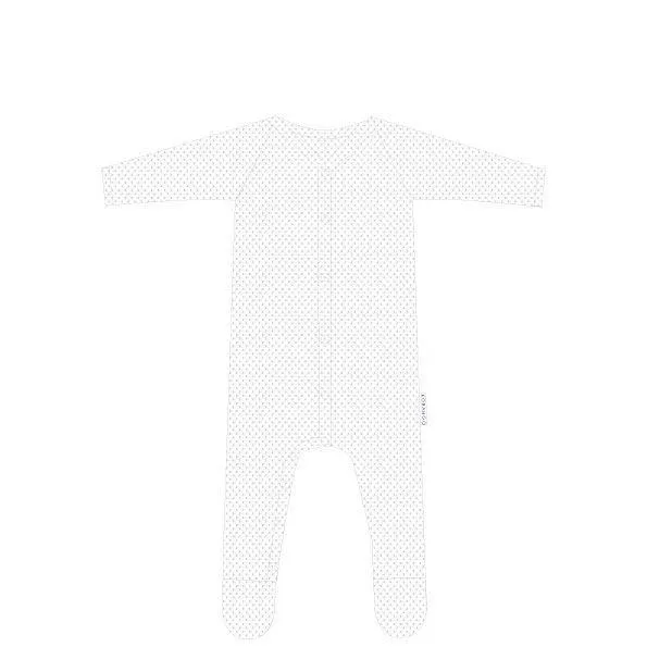 Organic Pointelle Romper White