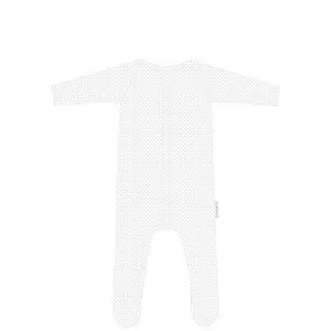 Organic Pointelle Romper White