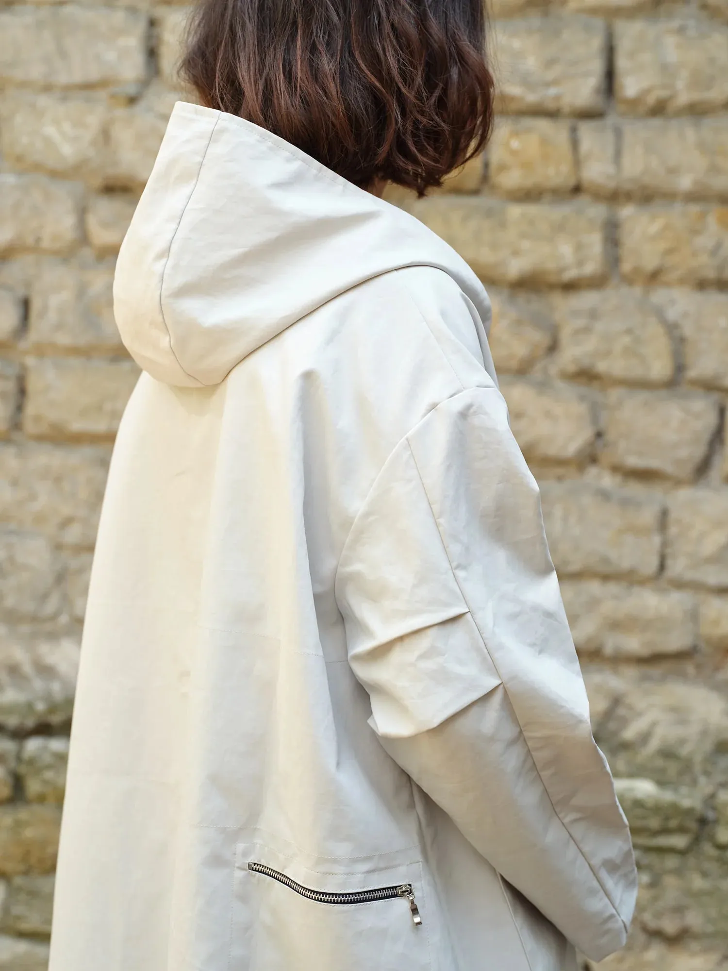 Pyla Lap Coat | Cement