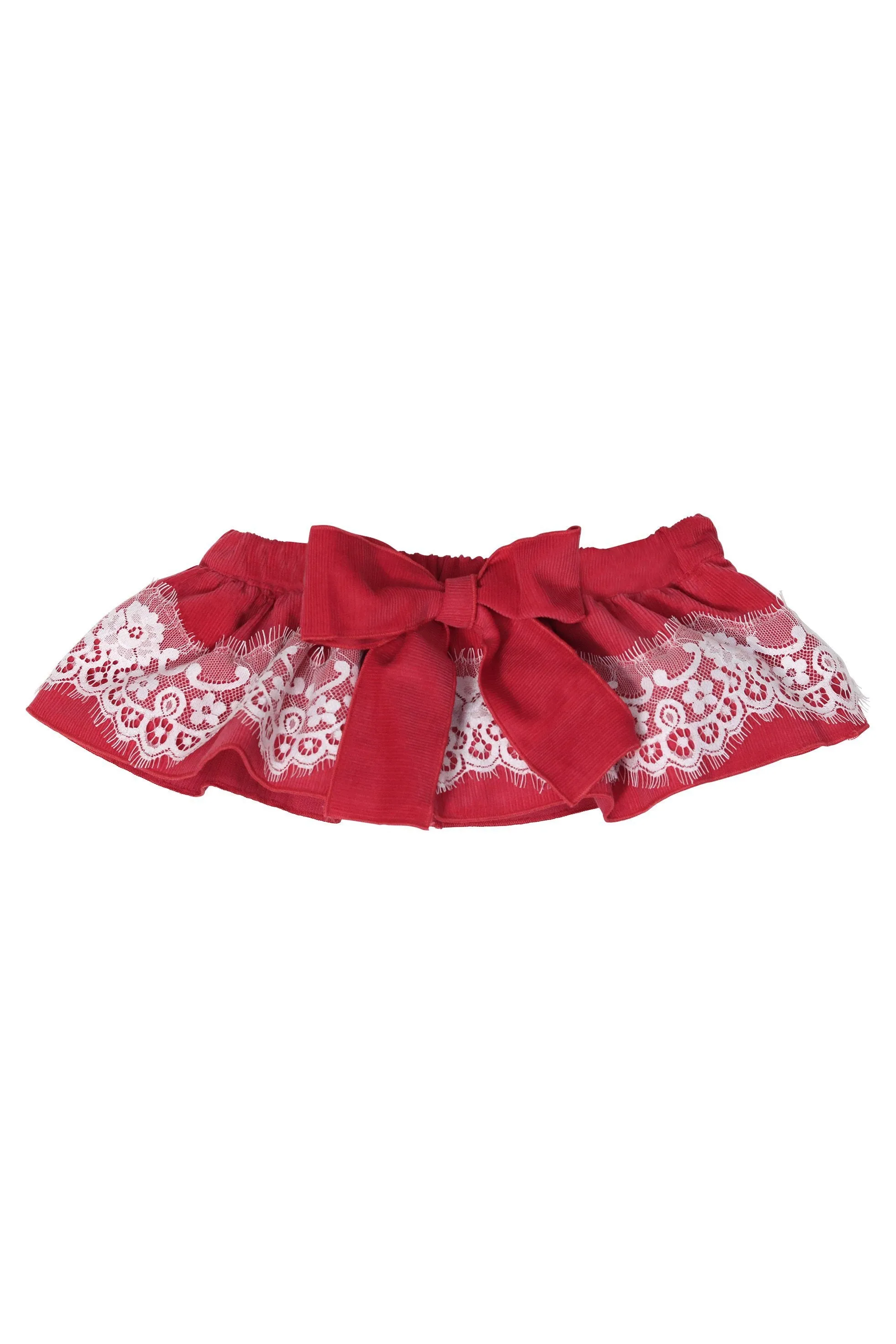 "Hattie" Strawberry Red Cord Lace Bloomers