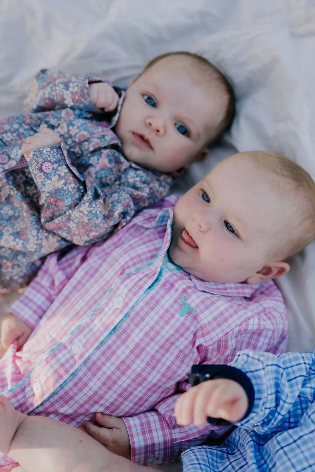 "Montana Baby" Dusty Floral Western Long Sleeve Romper