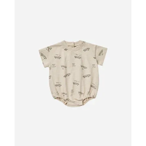 Relaxed Short Sleeve Bubble Romper