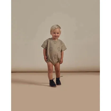 Relaxed Short Sleeve Bubble Romper