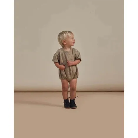 Relaxed Short Sleeve Bubble Romper