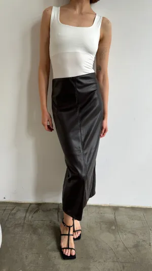 RILEY PENCIL SKIRT - ESPRESSO
