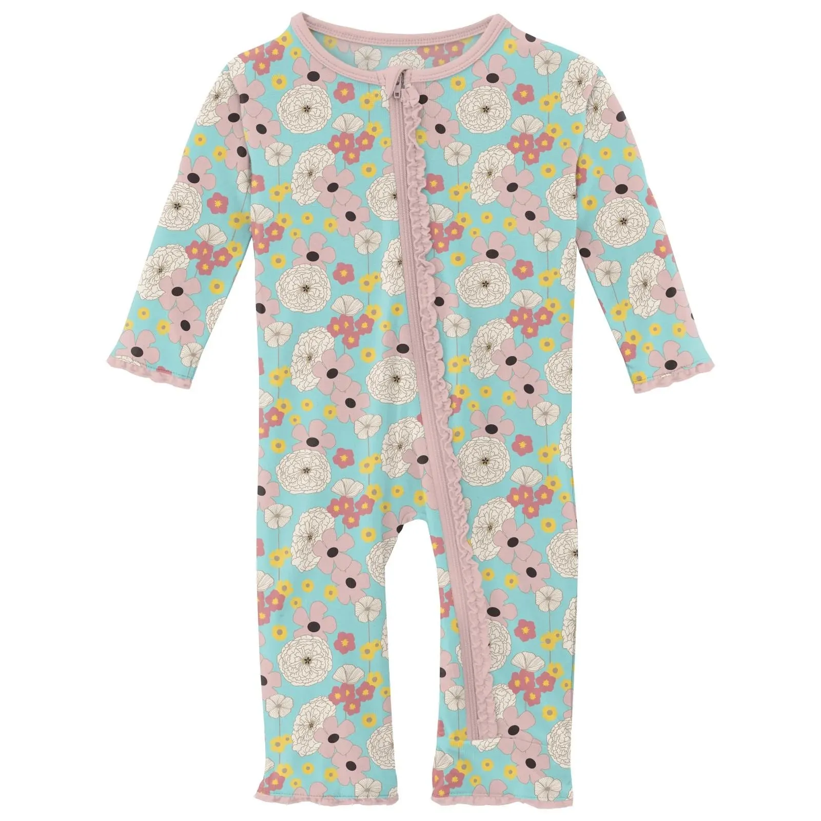 Ruffle Coverall, Flower Power