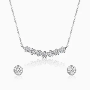 Silver Shining Zircon Set