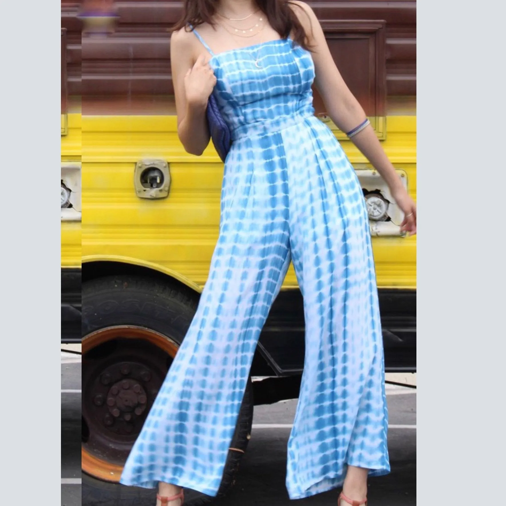 Tie Dye Woven Jumpsuit (See other colors)